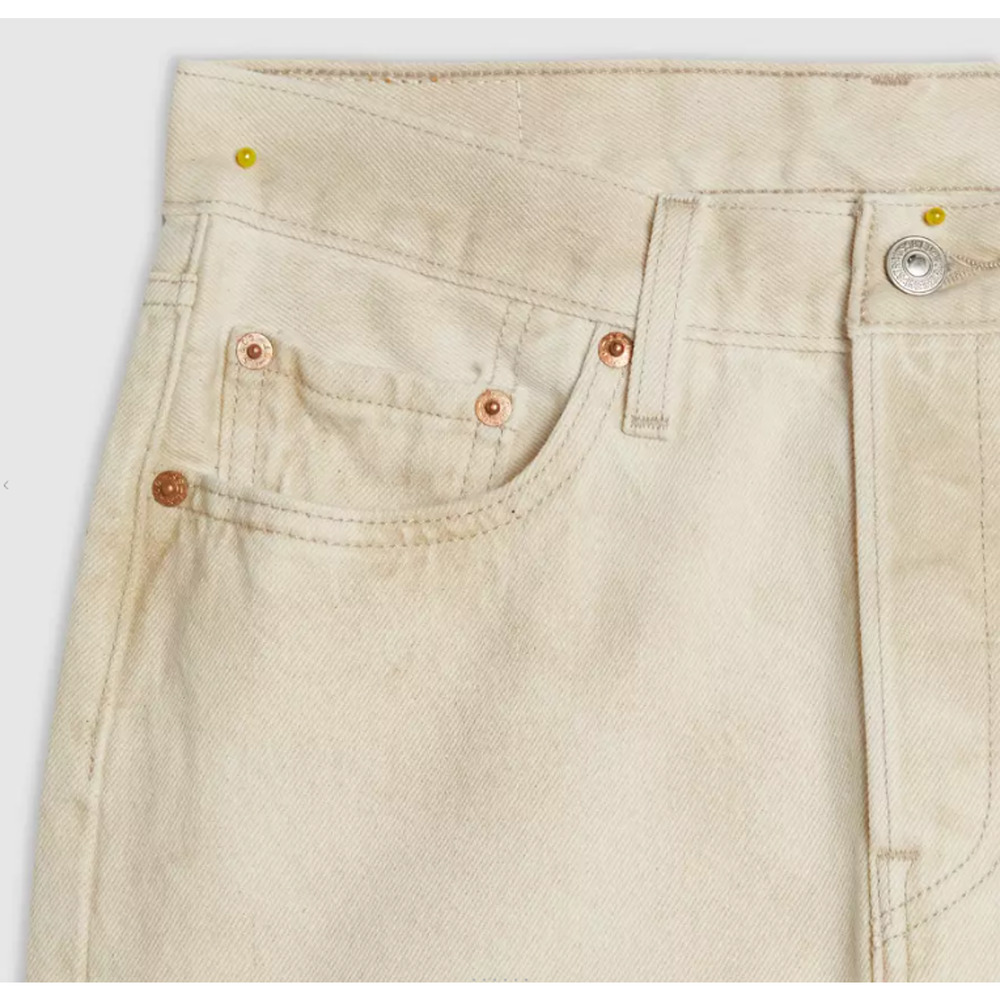 Levi's 501 Original Jeans Womens 30x30 Cloudy Safari Tan High Rise NWT - Picture 6 of 13